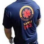 Camiseta SAMU manga curta Azul/branca